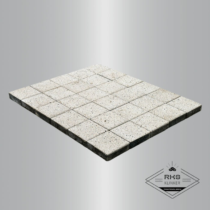 Тротуарная плитка BRAER, Лувр, Гранит на белом, 200х200х60 мм в Старом Осколе